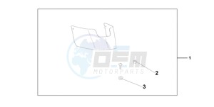 VT750C9 Australia - (U / MK) drawing CHROME REAR FENDE