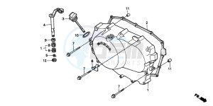 NV400C drawing RIGHT CRANKCASE COVER