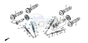 ST1100A drawing CAMSHAFT/VALVE