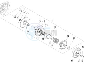 125 4T 3V ie Primavera (APAC) drawing Driven pulley