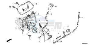 TRX420FPED TRX420 Europe Direct - (ED) drawing SELECT LEVER