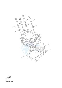 XT660ZA XT660Z ABS TENERE (2BE3 2BE3 2BE3) drawing CYLINDER