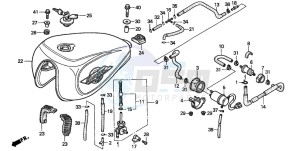 VT1100C2 drawing FUEL TANK/FUEL PUMP