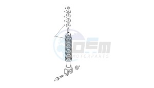 BOULEVARD - 50 CC 2T drawing REAR SHOCK ABSORBER