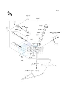 KAF 400 B [MULE 600] (B6F-B9F) B9F drawing MASTER CYLINDER