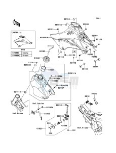 KLX110 KLX110CBF EU drawing Fuel Tank