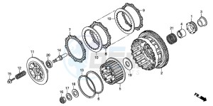 CB600FA CB600FA drawing CLUTCH