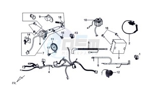 GTS 125 EFI drawing WIRING HARNASS - ELECTRONIC PARTS