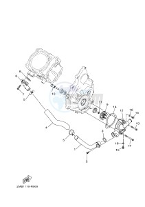 YXE700 YXE70WPAJ WOLVERINE R (B3D2) drawing WATER PUMP