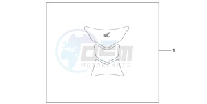 CB1300F1 CB1300SUPER FOUR drawing TANK PAD