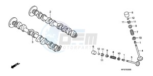 CB600FA39 Spain - (SP / ABS ST) drawing CAMSHAFT/VALVE