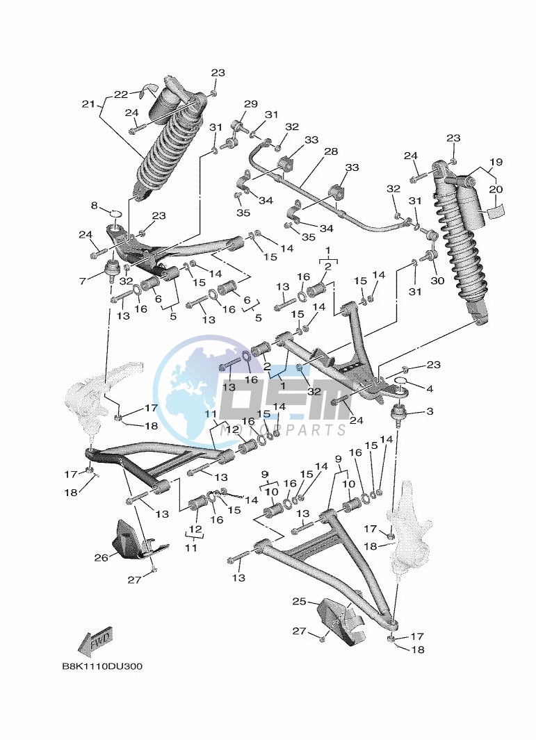 FRONT SUSPENSION & WHEEL