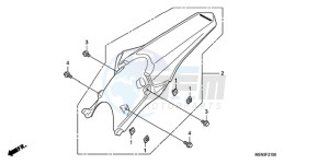 CRF450RA Australia - (U) drawing REAR FENDER