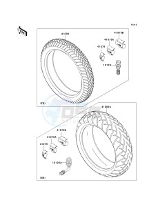 VN 1500 P [VULCAN 1500 MEAN STREAK] (P1-P2) [VULCAN 1500 MEAN STREAK] drawing TIRES