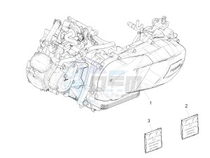 SUPER GTS 125 4T 3V IGET ABS E3 (APAC) drawing Engine, assembly