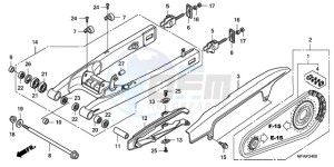 CBF1000S9 Ireland - (EK) drawing SWINGARM