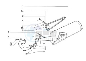 Sfera 125cc drawing Exhaust pipe