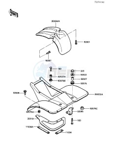 KLT 200 C [KLT200] (C2) | DIFFIRENTIAL AXLE [KLT200] drawing FENDERS -- 84 KLT200-C2- -