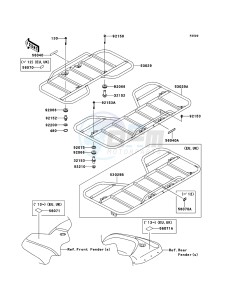 KVF360 4x4 KVF360ACF EU GB drawing Carrier(s)