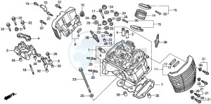 NV750C2 drawing CYLINDER HEAD (FRONT)