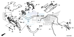 CB500F Europe Direct - (ED) drawing RADIATOR