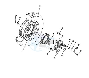 XC BELUGA 125 drawing REAR WHEEL