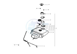 EURO MX - 125 cc drawing FUEL TANK