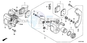 TRX420FA6F TRX420F Australia - (U) drawing FRONT BRAKE CALIPER