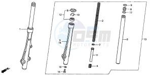 ANF125T drawing FRONT FORK