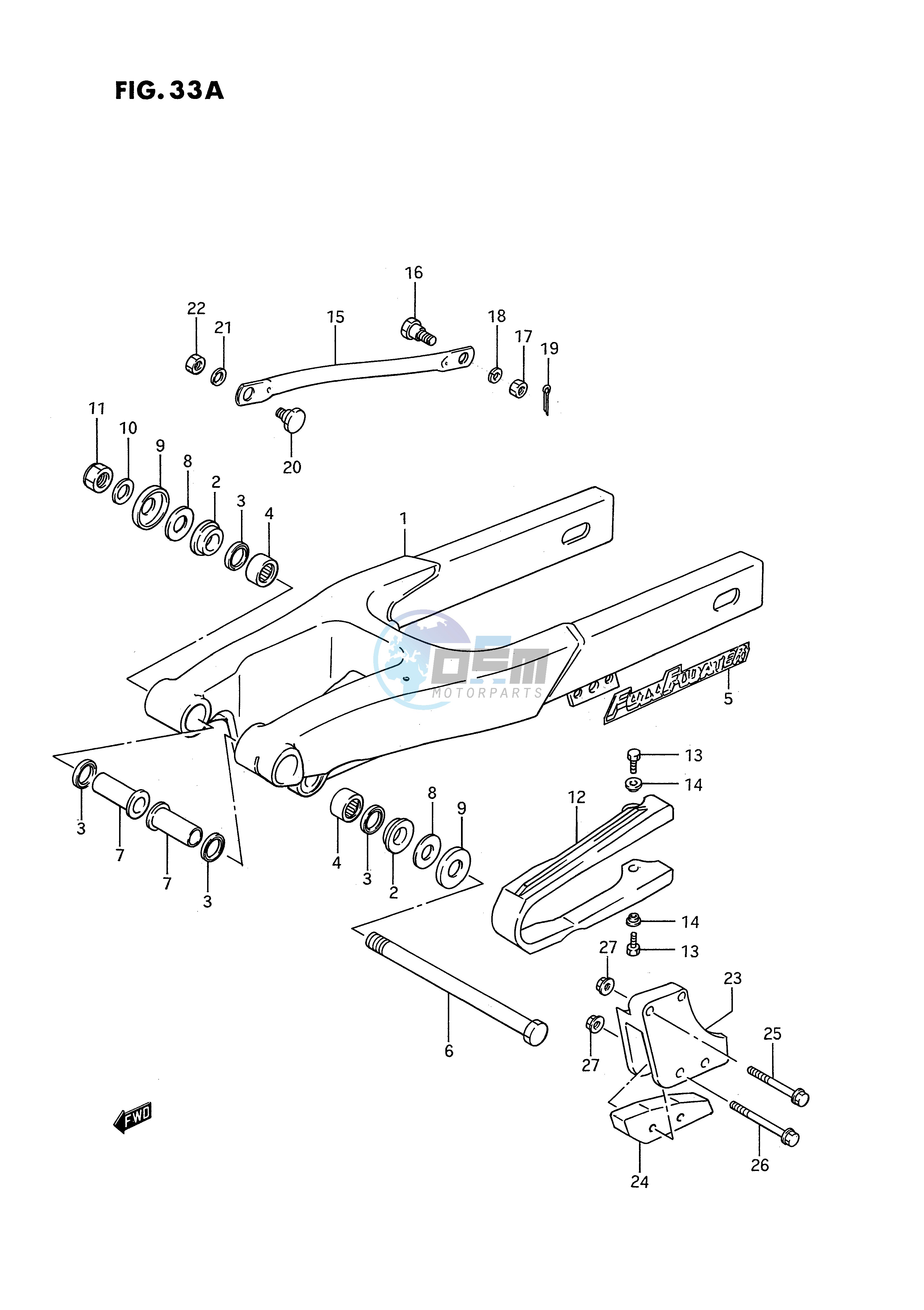 REAR SWINGING ARM (MODEL K)