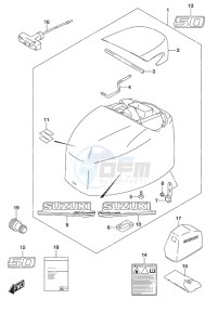 DF 50A drawing Engine Cover