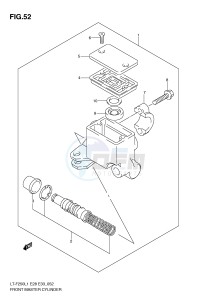 LT-F250 (E28-E33) drawing FRONT MASTER CYLINDER