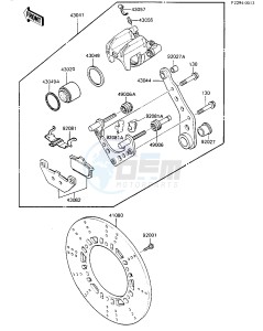 ZX 750 A [GPZ 750] (A1-A2) [GPZ 750] drawing REAR BRAKE