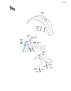 KX 80 E [KX80] (E1) [KX80] drawing FENDERS