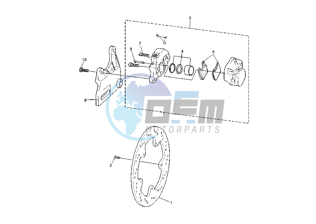 REAR BRAKE CALIPER