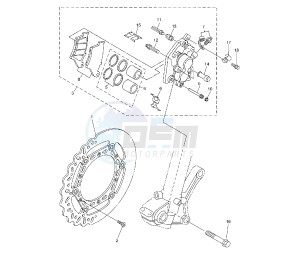 WR F 450 drawing FRONT BRAKE CALIPER