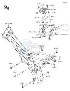 KLX110 KLX110CHF EU drawing Engine Mount