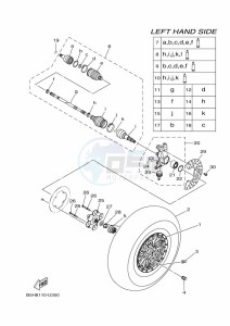 YXZ1000ET YXZ10YEXK (B5HA) drawing FRONT WHEEL