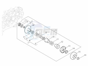 Typhoon 50 2T E2 (EMEA) drawing Driven pulley