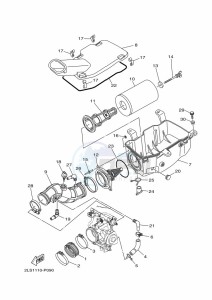 YFM700R YFM70RSXK (2LSS) drawing INTAKE