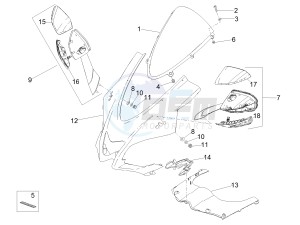 RSV4 1000 Racing Factory L.E. USA-CND (NAFTA) drawing Front fairing