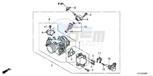 CBR125RWB CBR125RW E drawing THROTTLE BODY