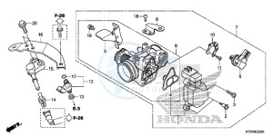 SH300AD SH300i E drawing THROTTLE BODY/ FUEL INJECTOR