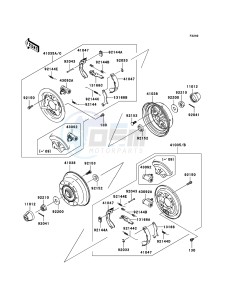 MULE_600 KAF400B8F EU drawing Rear Hub