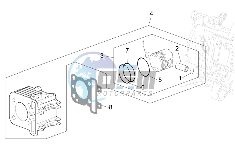 Cylinder - piston