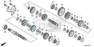 VT750C2SE Shadow - VT750C2S-E UK - (E) drawing TRANSMISSION (VT750CS/ C2B/ C2S/ C)