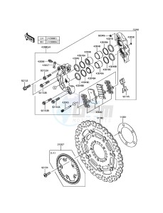 Z800_ABS ZR800BEF FR GB XX (EU ME A(FRICA) drawing Front Brake