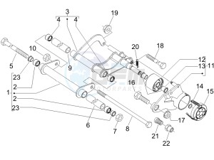 MP3 250 (USA) USA drawing Swinging arm