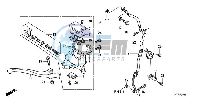 FR. BRAKE MASTER CYLINDER (SH1259/1509)