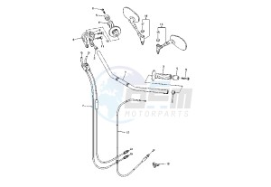 FZ1 1000 drawing STEERING HANDLE - CABLE